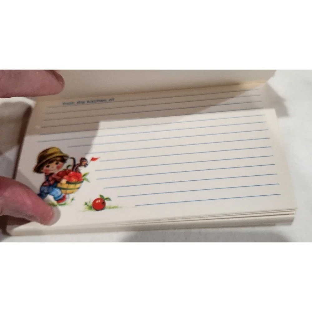 Vintage Apple Darlin's Seal & Send Letter, Post Cards, Favorite Recipes ALL Full